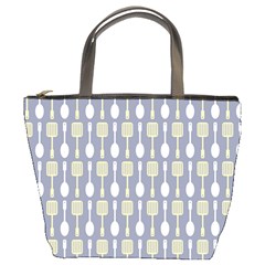 Spatula Spoon Pattern Bucket Bags by GardenOfOphir