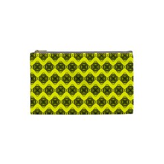 Abstract Knot Geometric Tile Pattern Cosmetic Bag (small)  by GardenOfOphir