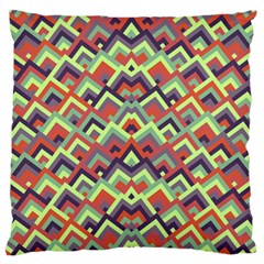 Trendy Chic Modern Chevron Pattern Large Flano Cushion Cases (one Side)  by GardenOfOphir