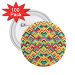 Trendy Chic Modern Chevron Pattern 2.25  Buttons (100 pack) 