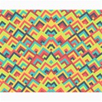 Trendy Chic Modern Chevron Pattern Collage 8  x 10 