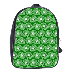 Gerbera Daisy Vector Tile Pattern School Bags (xl)  by GardenOfOphir