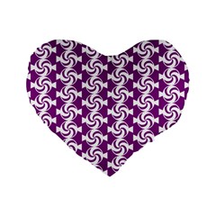 Candy Illustration Pattern Standard 16  Premium Heart Shape Cushions by GardenOfOphir