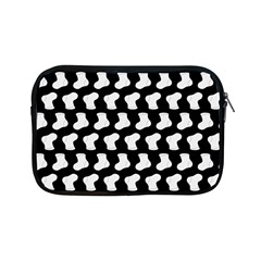 Black And White Cute Baby Socks Illustration Pattern Apple Ipad Mini Zipper Cases by GardenOfOphir