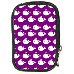 Cute Whale Illustration Pattern Compact Camera Cases by GardenOfOphir