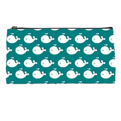 Cute Whale Illustration Pattern Pencil Cases by GardenOfOphir