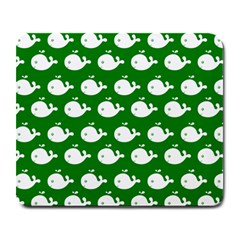 Cute Whale Illustration Pattern Large Mousepads by GardenOfOphir
