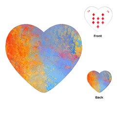 Hot And Cold Playing Cards (heart)  by digitaldivadesigns