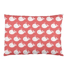 Cute Whale Illustration Pattern Pillow Cases (two Sides) by GardenOfOphir