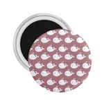 Cute Whale Illustration Pattern 2.25  Magnets