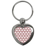 Cute Whale Illustration Pattern Key Chains (Heart) 