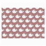 Cute Whale Illustration Pattern Large Glasses Cloth