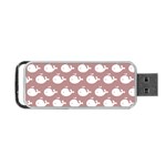 Cute Whale Illustration Pattern Portable USB Flash (Two Sides)