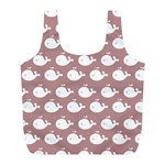 Cute Whale Illustration Pattern Full Print Recycle Bags (L) 