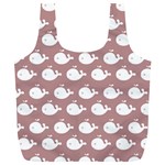 Cute Whale Illustration Pattern Full Print Recycle Bags (L) 
