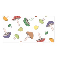 Mushrooms Pattern 02 Satin Shawl by Famous