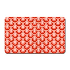 Awesome Retro Pattern Red Magnet (rectangular) by ImpressiveMoments