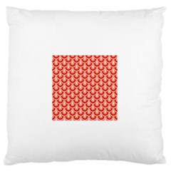 Awesome Retro Pattern Red Large Flano Cushion Cases (one Side)  by ImpressiveMoments