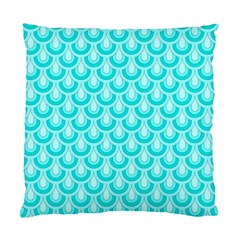 Awesome Retro Pattern Turquoise Standard Cushion Cases (two Sides)  by ImpressiveMoments