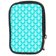 Awesome Retro Pattern Turquoise Compact Camera Cases by ImpressiveMoments