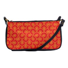 Retro Mirror Pattern Red Shoulder Clutch Bags by ImpressiveMoments
