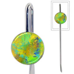 Abstract In Blue, Green, Copper, And Gold Book Mark by digitaldivadesigns