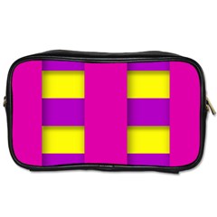 Florescent Pink Purple Abstract  Toiletries Bags