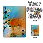Wonderful Flowers In Colorful And Glowing Lines Playing Cards 54 Designs  Front - Spade6