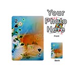 Wonderful Flowers In Colorful And Glowing Lines Playing Cards 54 (Mini)  Front - Spade2