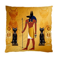 Anubis, Ancient Egyptian God Of The Dead Rituals  Standard Cushion Case (one Side)  by FantasyWorld7