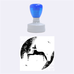 Anubis, Ancient Egyptian God Of The Dead Rituals  Rubber Round Stamps (medium) by FantasyWorld7