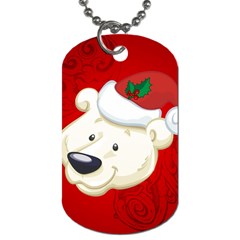 Funny Polar Bear Dog Tag (two Sides) by FantasyWorld7