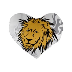 Lion Standard 16  Premium Flano Heart Shape Cushions