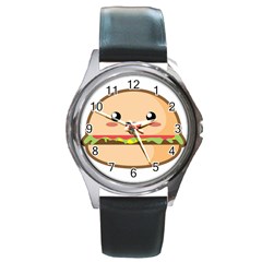 Kawaii Burger Round Metal Watches by KawaiiKawaii