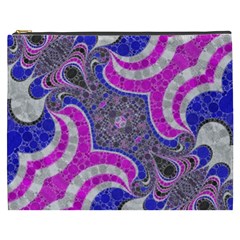 Beautiful Blue Black Abstract  Cosmetic Bag (xxxl)  by OCDesignss
