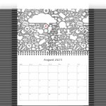 2024 Search Red Wall Calendar 8.5 x 6 Aug 2024