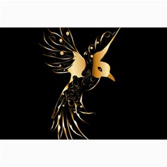 Beautiful Bird In Gold And Black Canvas 12  X 18  