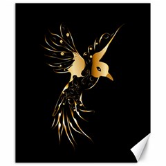 Beautiful Bird In Gold And Black Canvas 20  X 24  
