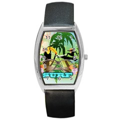 Surfing Barrel Metal Watches by FantasyWorld7