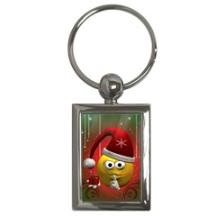 Funny Christmas Smiley Key Chains (rectangle)  by FantasyWorld7