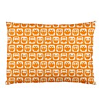 Yellow And White Owl Pattern Pillow Cases (Two Sides)