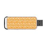 Yellow And White Owl Pattern Portable USB Flash (One Side)