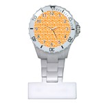 Yellow And White Owl Pattern Nurses Watches
