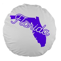Florida Home State Pride Large 18  Premium Round Cushions by CraftyLittleNodes