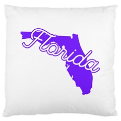 Florida Home State Pride Standard Flano Cushion Cases (one Side)  by CraftyLittleNodes