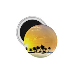 Beautiful Island In The Sunset 1 75  Magnets by FantasyWorld7