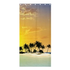 Beautiful Island In The Sunset Shower Curtain 36  X 72  (stall)  by FantasyWorld7