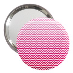 Pink Gradient Chevron 3  Handbag Mirrors by CraftyLittleNodes