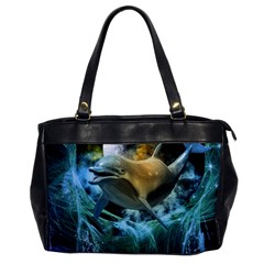Funny Dolphin In The Universe Office Handbags by FantasyWorld7