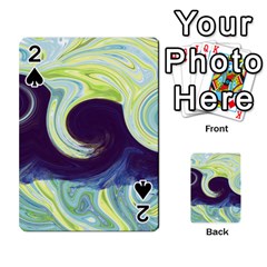 Abstract Ocean Waves Playing Cards 54 Designs 